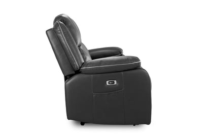 Harald Electric Recliner Sofa Black 3+2 Seater