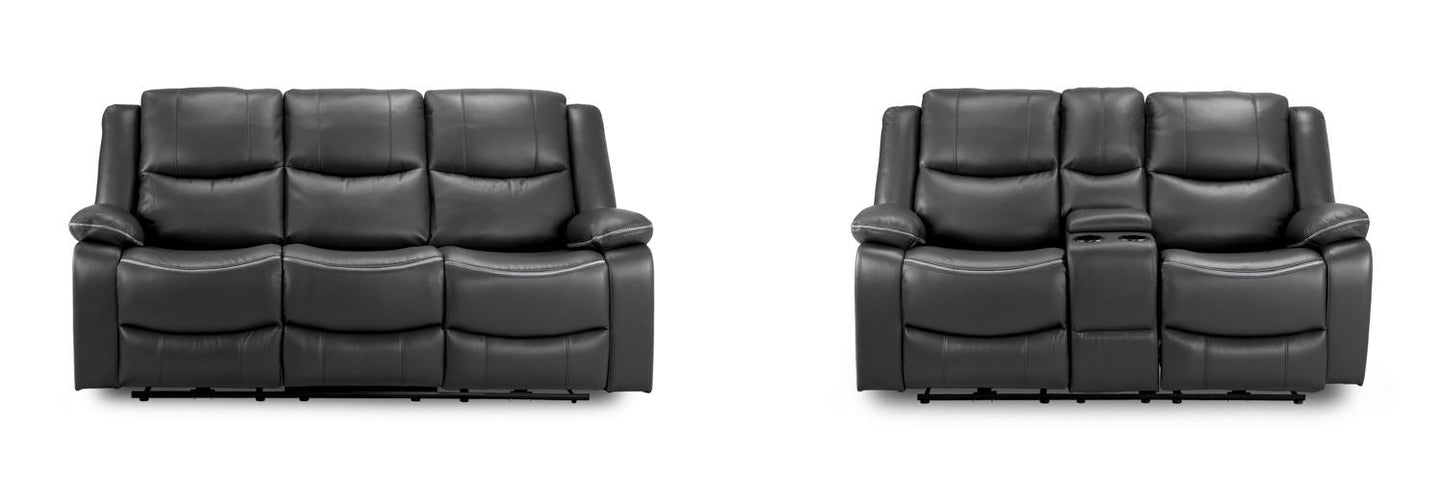 Harald Electric Recliner Sofa Black 3+2 Seater