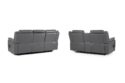Galaxy Tech Electric Recliner Sofa Grey 3+2 Set
