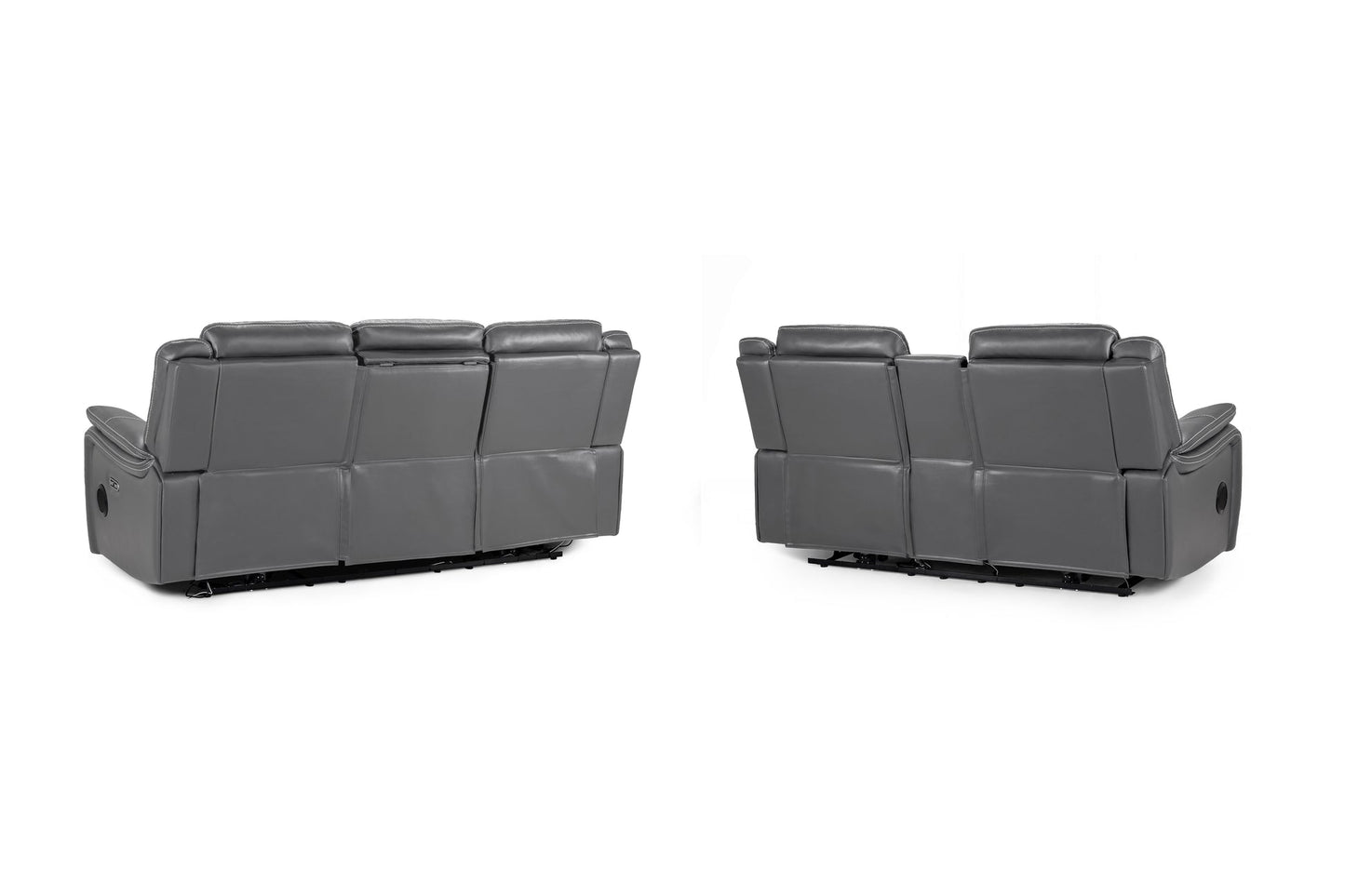 Galaxy Tech Electric Recliner Sofa Grey 3+2 Set