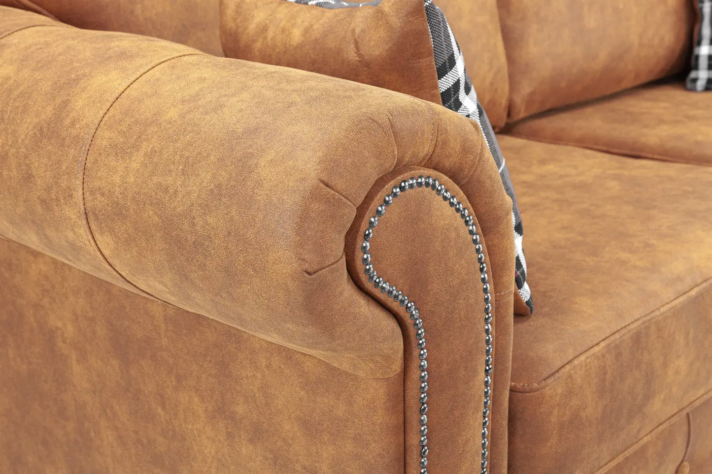 Oakland Sofa Tan 3 Seater Brand: Darnall Furniture