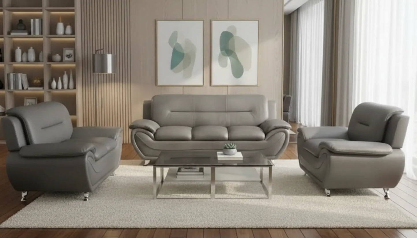 Venice 3 and 2 Seater Leather Sofas - Black/Brown Brand: Darnall Furniture
