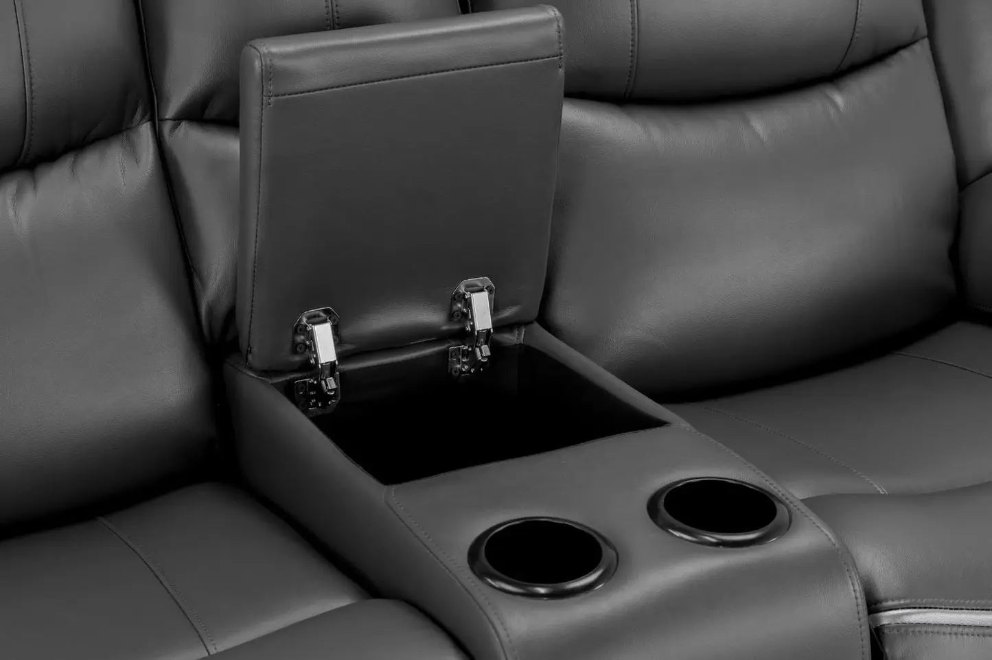 Harald Electric Recliner Sofa Black 3+2 Seater Darnall Furniture