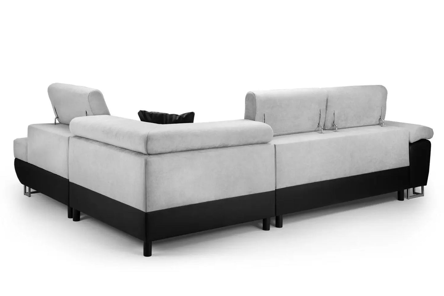 Anton Sofabed Black/Grey Right Hand Facing Corner Brand: Darnall Furniture