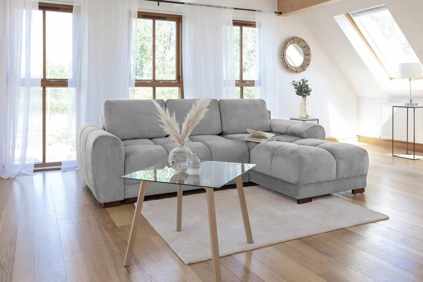 Azzuro Sofabed Grey Universal Corner Brand: Darnall Furniture