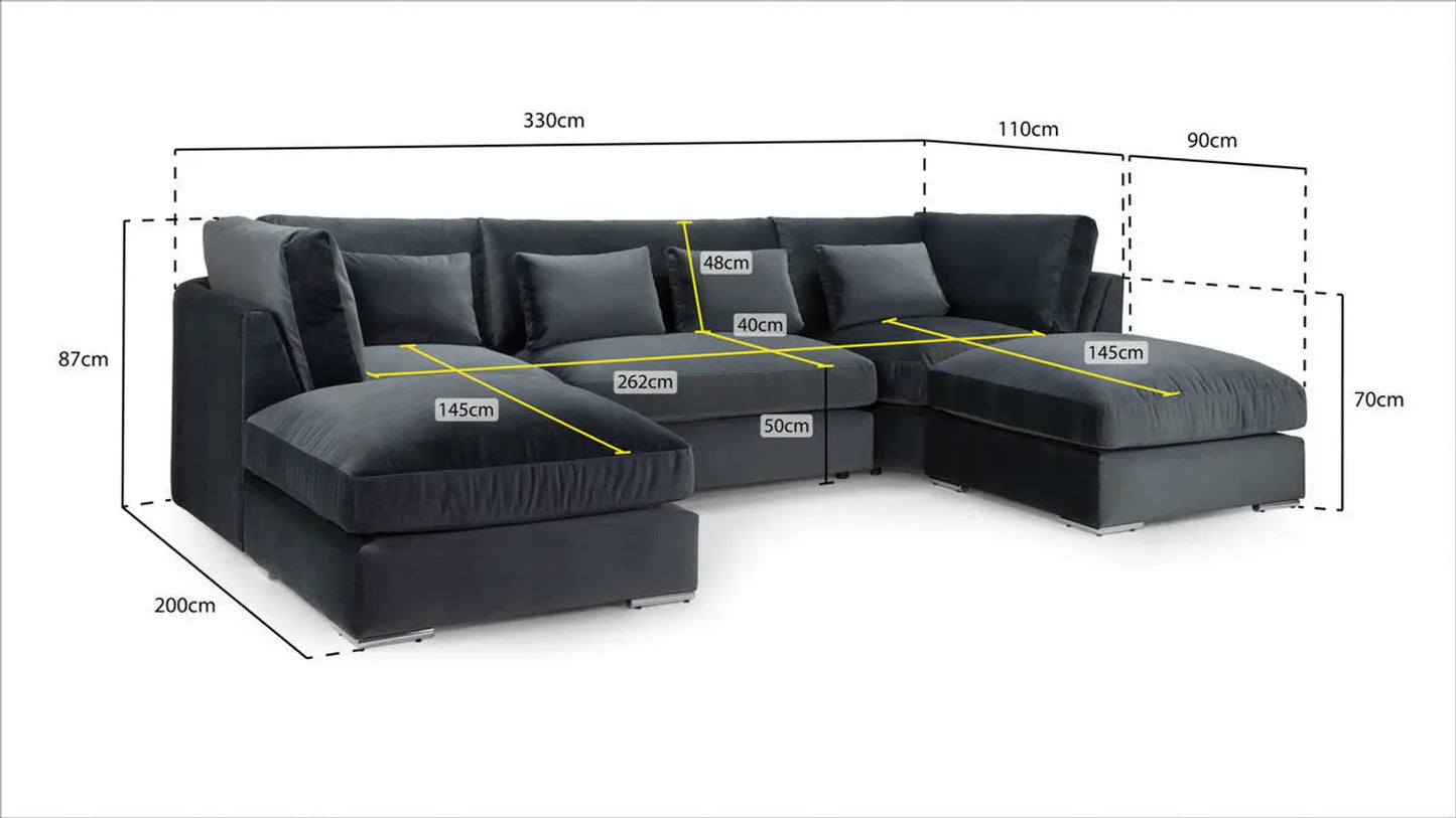 Belgravia Sofa U Shape Corner Brand: Darnall Furniture