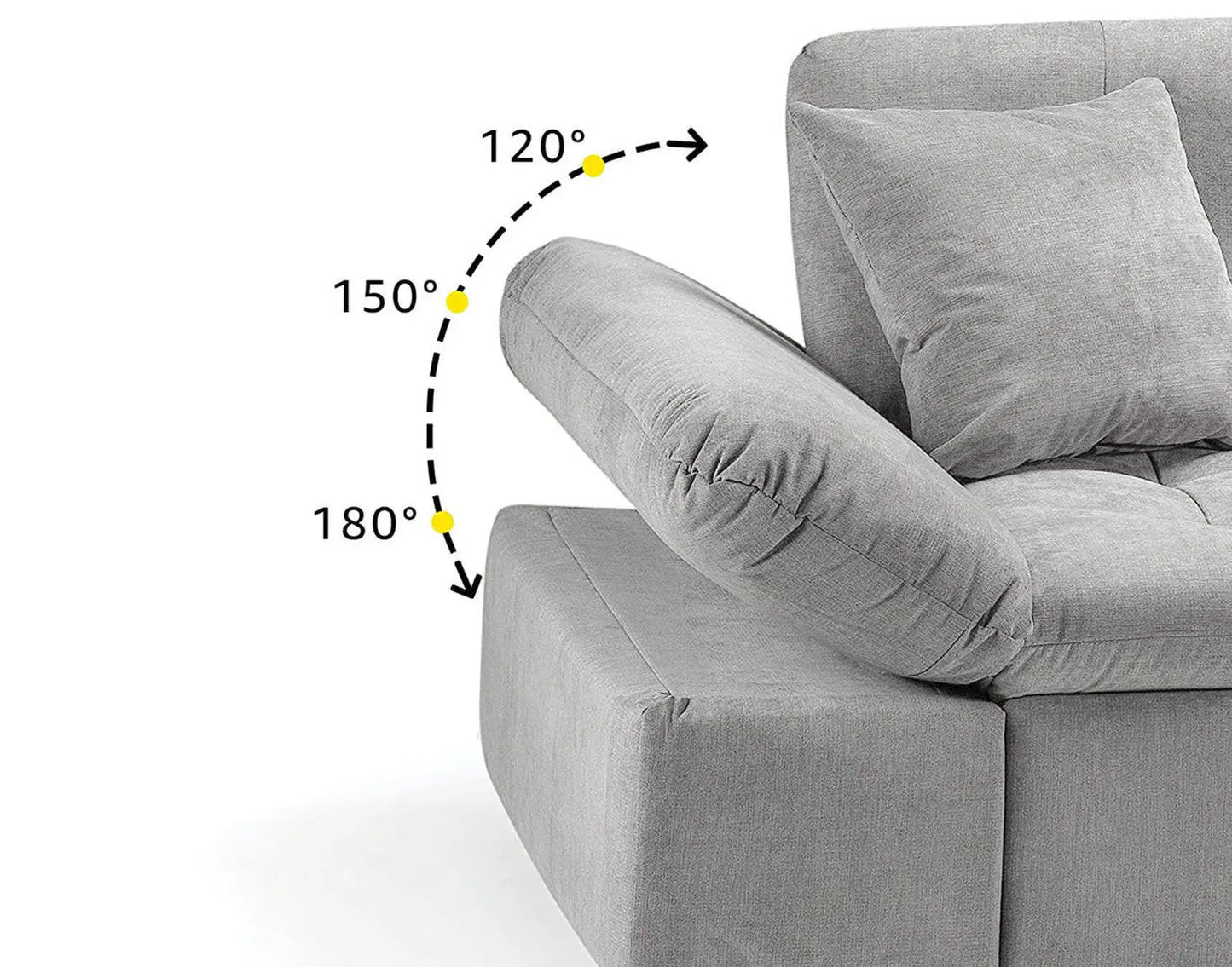 Bergen Right Hand Facing U Shape Corner Sofa Bed Brand: Darnall Furniture