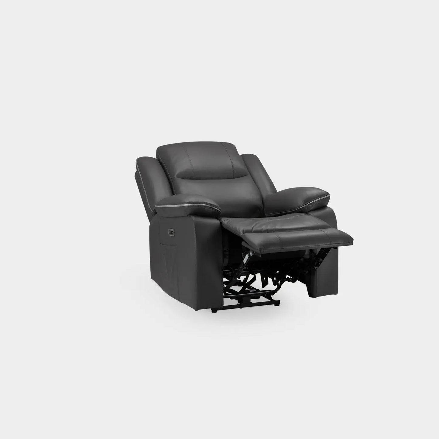 Harald Electric Recliner Sofa Black Armchair Darnall Furniture
