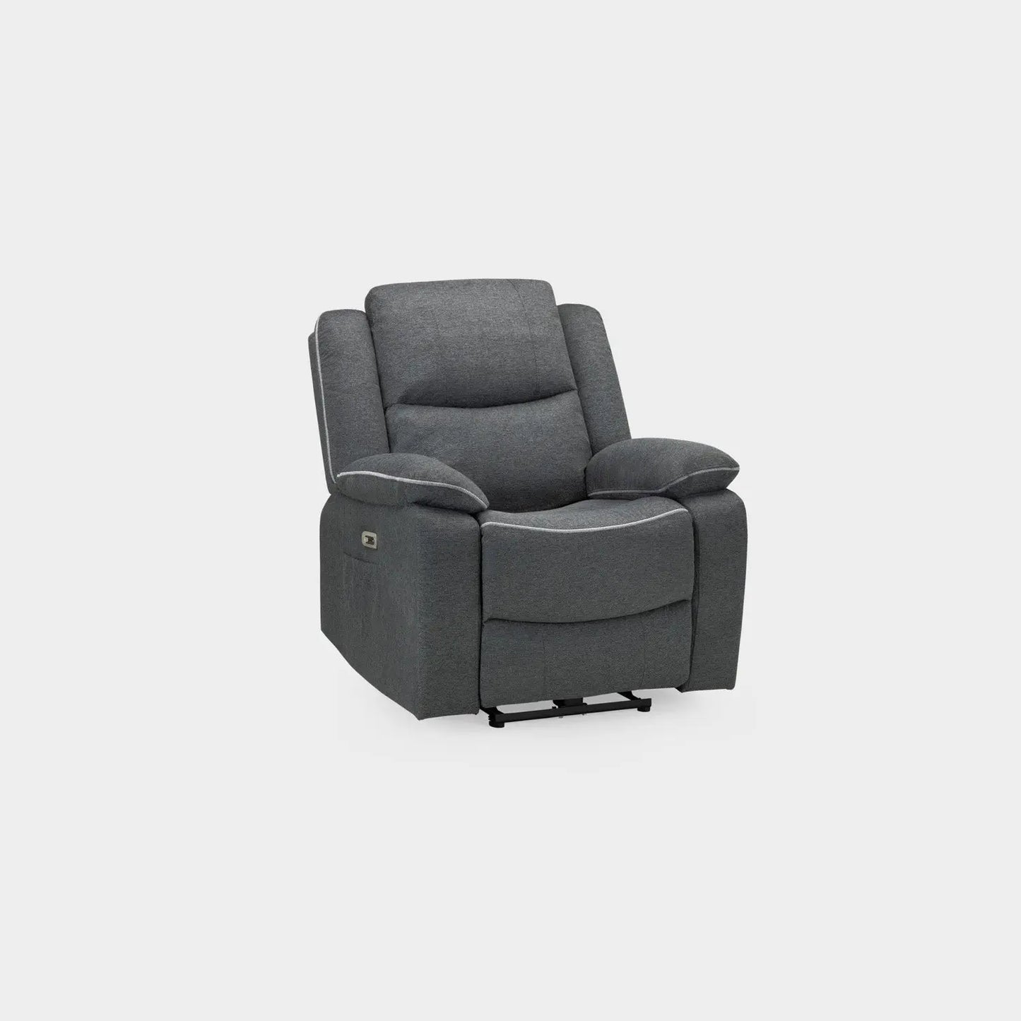 Harald Electric Recliner Sofa Black Armchair Darnall Furniture