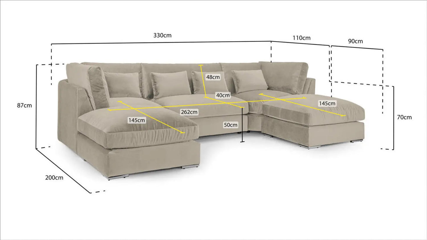 Belgravia Sofa U Shape Corner Brand: Darnall Furniture