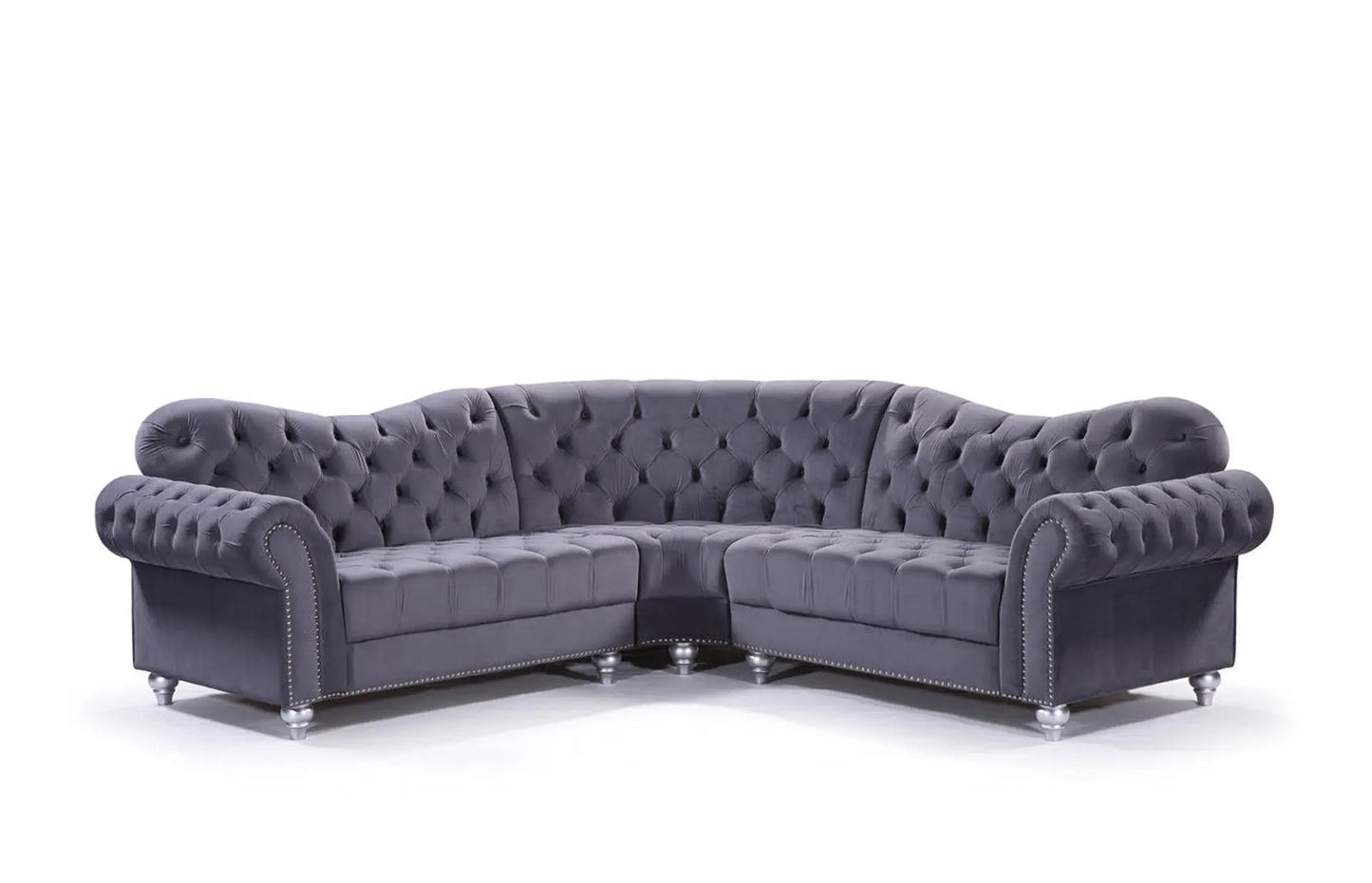 Jubilee Sofa Grey Large Corner Brand: Darnall Furniture