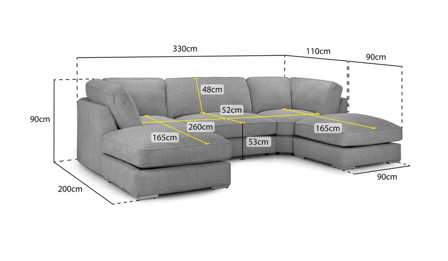 Inga Sofa Sofa U Shape Corner Darnall Furniture