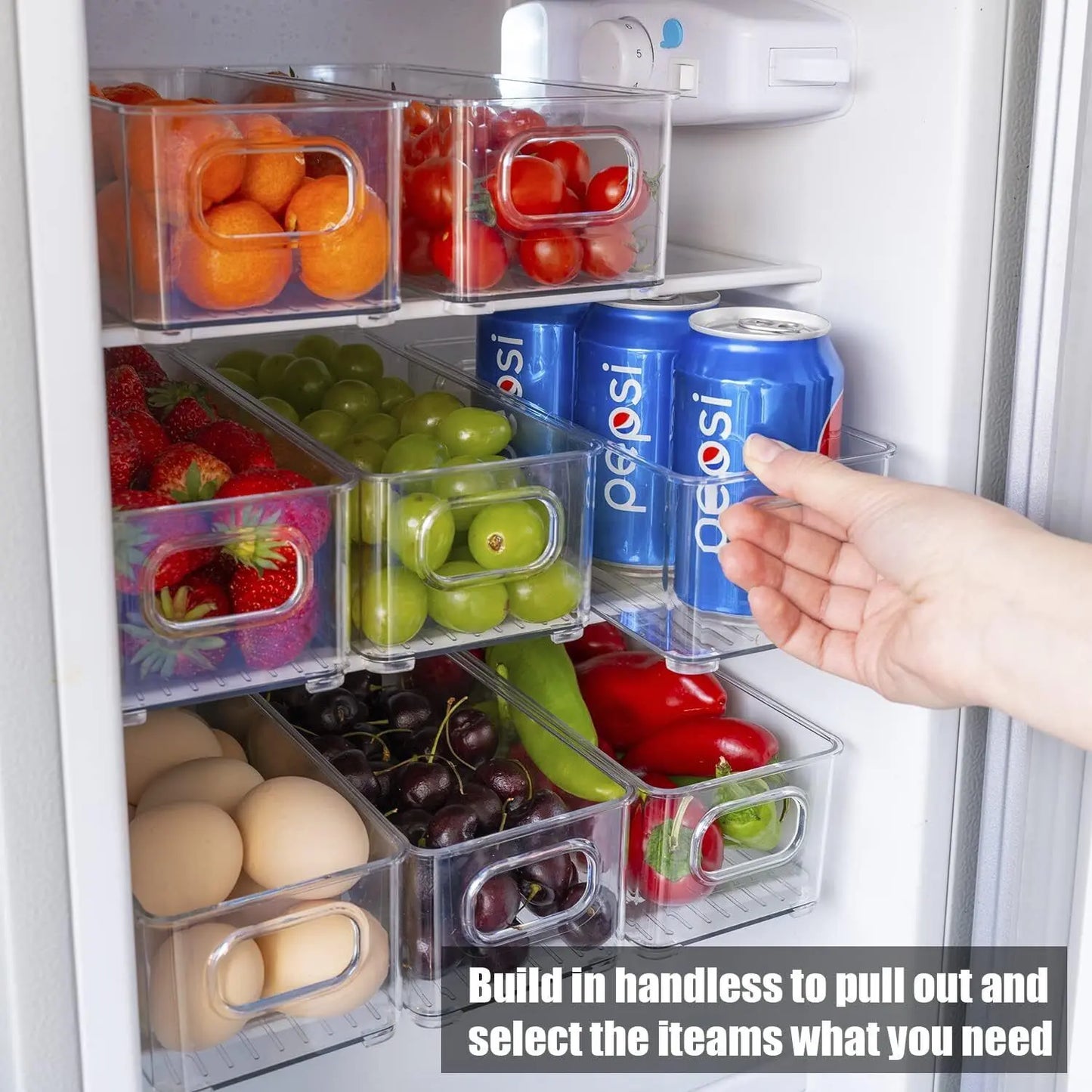 Fridge Organiser Set , Cupboard Organiser Boxes, Fruit Fridge Storage Container Brand: Darnall Furniture