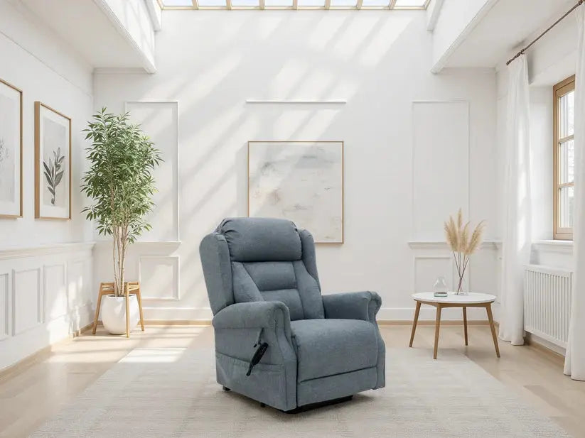 Fairmont Electric Rise and Recline Chair | UK Manufactured | Solid Hardwood & High-Performance Lift Darnall Furniture
