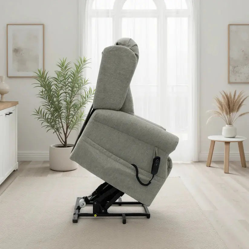 Fairmont Electric Rise and Recline Chair | UK Manufactured | Solid Hardwood & High-Performance Lift Darnall Furniture