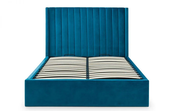 DARNALL OTTOMAN STORAGE BED FRAME HIGH HEADBOARD