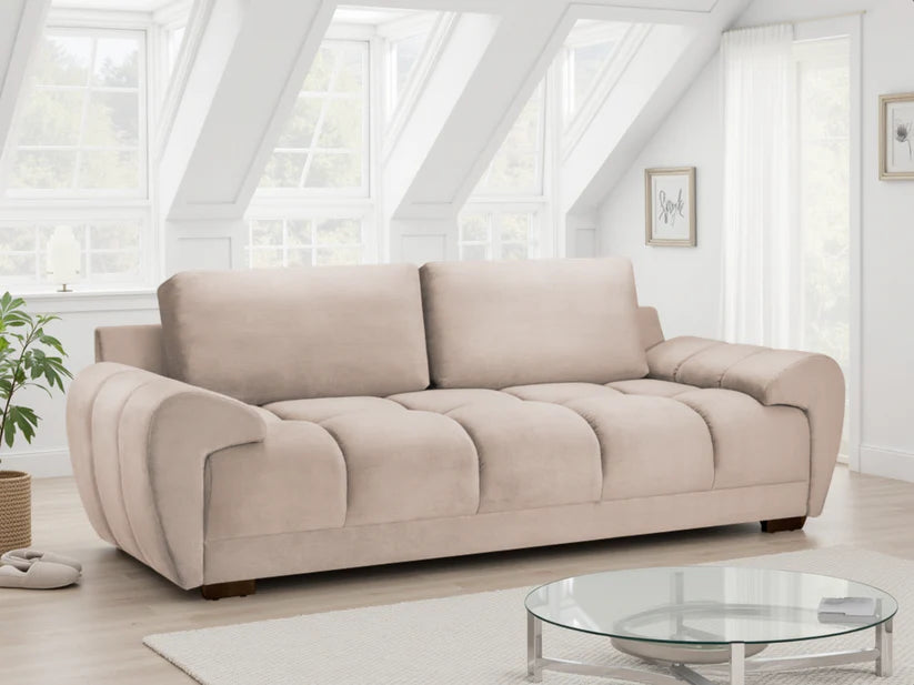 Azzuro Sofa Cream 3 Seater