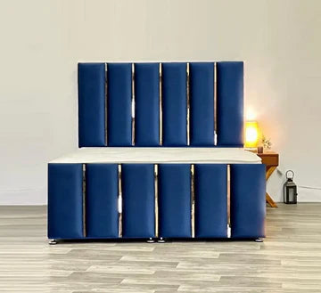 Darnall Ottoman Storage Bed Divan Base Gas Lift Up 54" Headboard