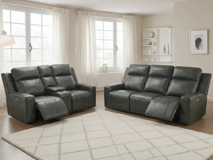 Grey Electric Recliner Sofa Set – 3 + 2 Seater Darnall Furniture