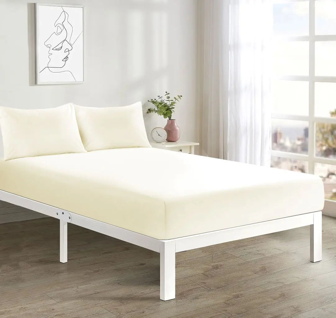 Darnall Extra Deep 40cm Polycotton Fitted Sheet – Soft & Durable Bed Sheet
