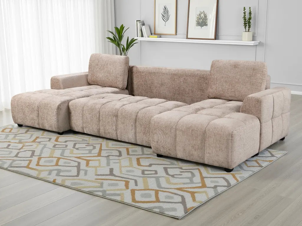 Shanghai Luxury U Shape Corner Sofabed