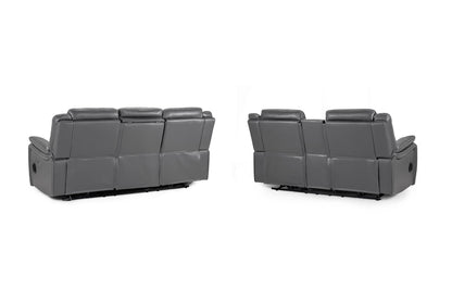 Galaxy Tech Electric Recliner Sofa Grey 3+2 Set