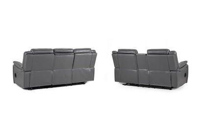 Galaxy Tech Electric Recliner Sofa Grey 3+2 Set