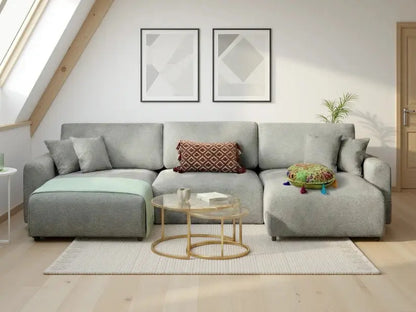 Luma U-Shape Corner Sofa | UK Manufactured | Solid Hardwood & Extra Large Seating Darnall Furniture