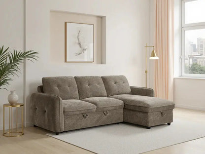 Moscow Universal Corner Sofa Bed | UK Manufactured | Solid Beech Hardwood & Reflex Foam Darnall Furniture