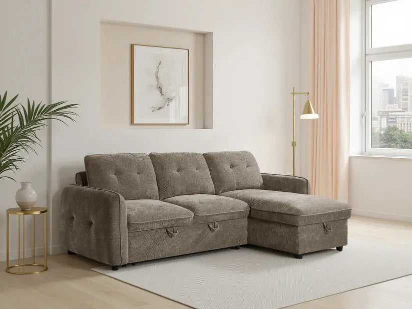 Moscow Universal Corner Sofa Bed | UK Manufactured | Solid Beech Hardwood & Reflex Foam Darnall Furniture