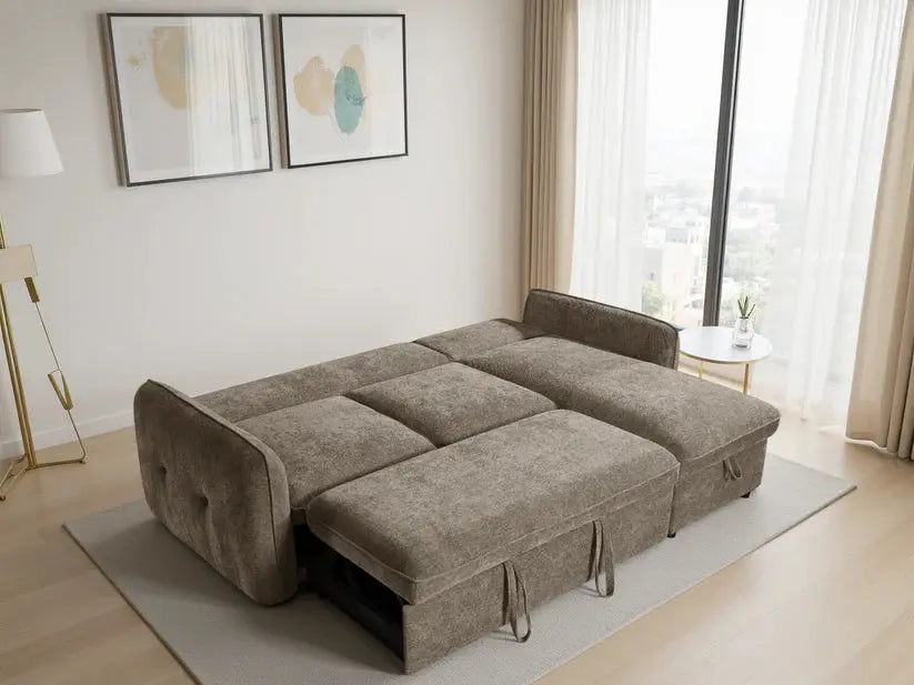 Moscow Universal Corner Sofa Bed | UK Manufactured | Solid Beech Hardwood & Reflex Foam Darnall Furniture
