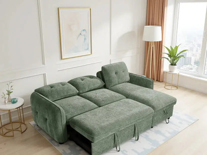 Moscow Universal Corner Sofa Bed | UK Manufactured | Solid Beech Hardwood & Reflex Foam Darnall Furniture