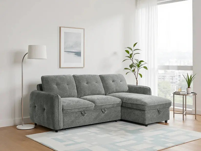 Moscow Universal Corner Sofa Bed | UK Manufactured | Solid Beech Hardwood & Reflex Foam Darnall Furniture