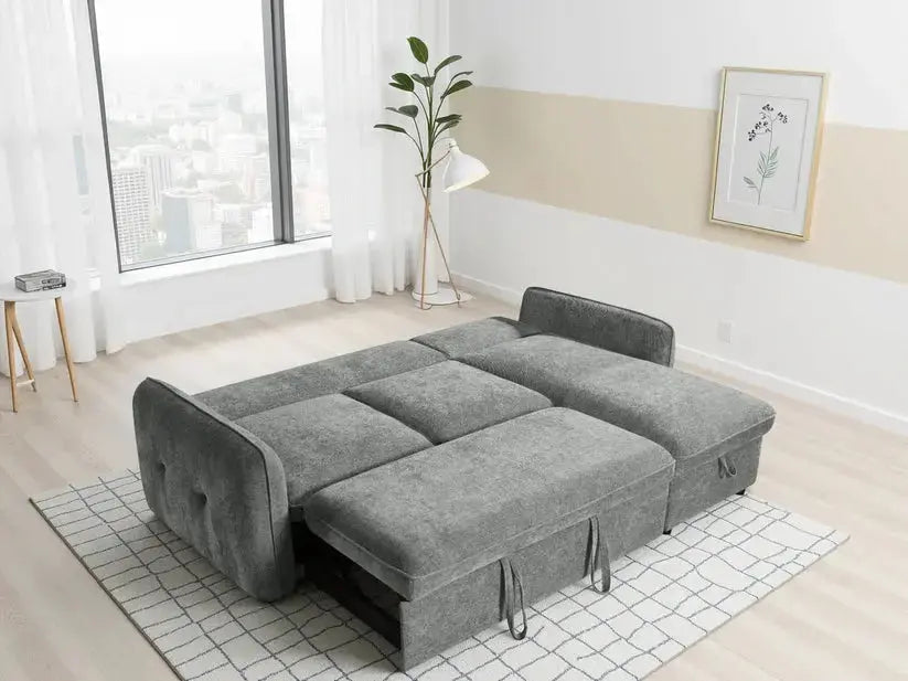 Moscow Universal Corner Sofa Bed | UK Manufactured | Solid Beech Hardwood & Reflex Foam Darnall Furniture