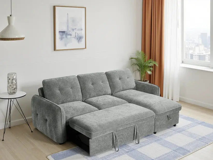 Moscow Universal Corner Sofa Bed | UK Manufactured | Solid Beech Hardwood & Reflex Foam Darnall Furniture