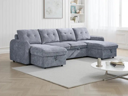 Moscow U-Shape Corner Sofa Bed | UK Manufactured | Solid Beech Hardwood & Reflex Foam Darnall Furniture