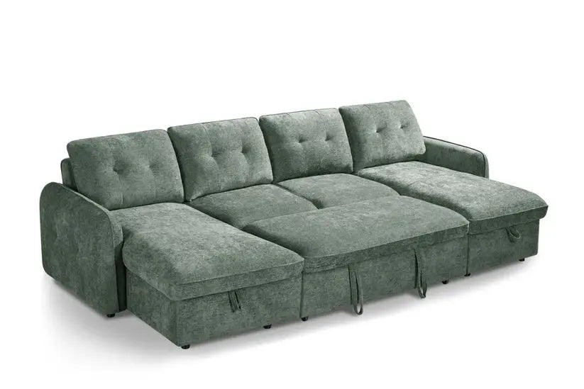 Moscow U-Shape Corner Sofa Bed | UK Manufactured | Solid Beech Hardwood & Reflex Foam Darnall Furniture