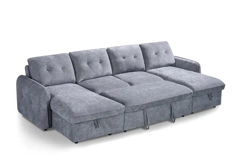 Moscow U-Shape Corner Sofa Bed | UK Manufactured | Solid Beech Hardwood & Reflex Foam Darnall Furniture
