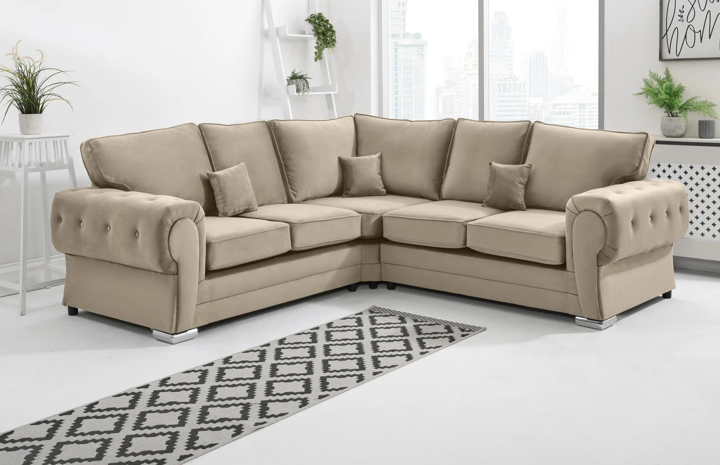 Verona cream Corner Fullback Darnall Furniture