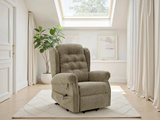 Sienna Electric Rise and Recline Chair | UK Manufactured | Solid Hardwood & High-Performance Lift Darnall Furniture