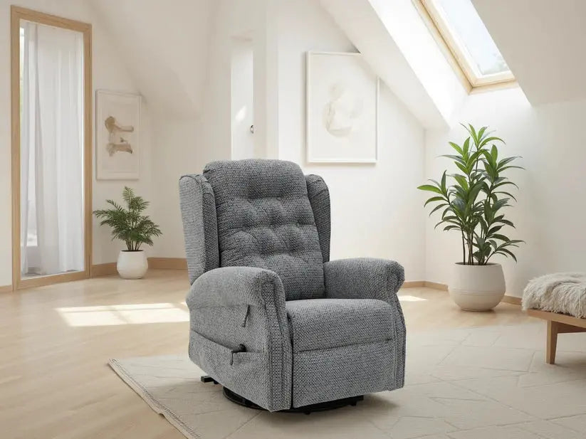 Sienna Electric Rise and Recline Chair | UK Manufactured | Solid Hardwood & High-Performance Lift Darnall Furniture