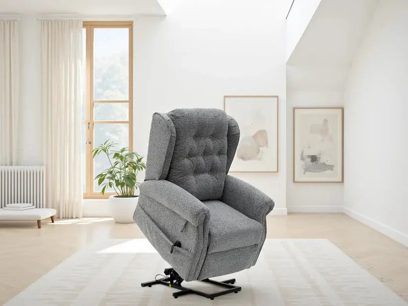 Sienna Electric Rise and Recline Chair | UK Manufactured | Solid Hardwood & High-Performance Lift Darnall Furniture