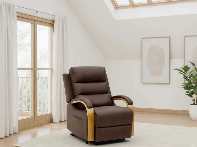 Vigo Electric Recliner Armchair | UK Manufactured | Solid Hardwood & USB Charging Darnall Furniture