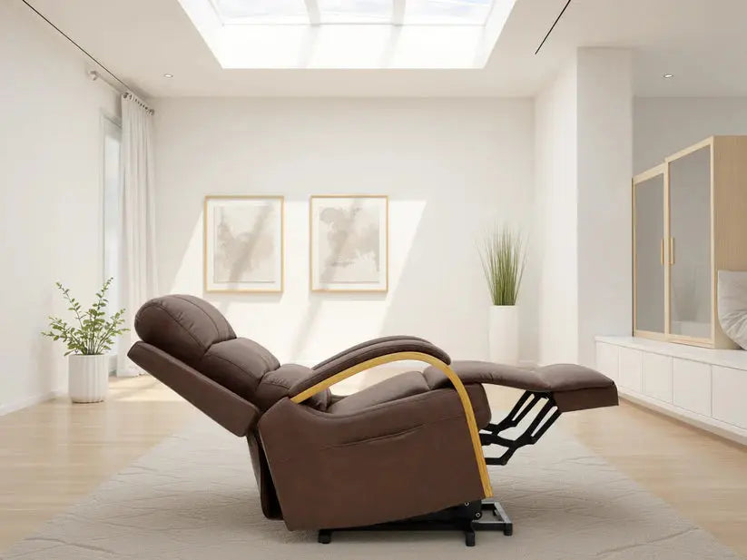 Vigo Electric Recliner Armchair | UK Manufactured | Solid Hardwood & USB Charging Darnall Furniture