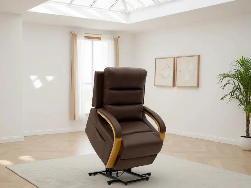 Vigo Electric Recliner Armchair | UK Manufactured | Solid Hardwood & USB Charging Darnall Furniture