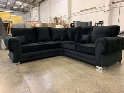 Verona Corner - Black Fullback Darnall Furniture