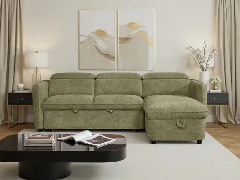 Capri Grey Universal Corner Sofa Bed | UK Manufactured | Solid Beech Hardwood & Reflex Foam Darnall Furniture