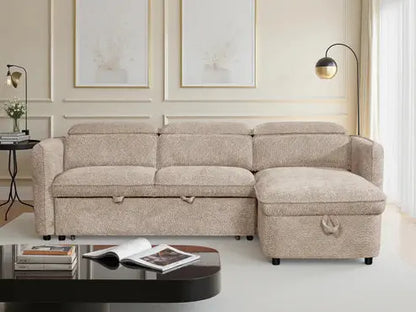 Capri Grey Universal Corner Sofa Bed | UK Manufactured | Solid Beech Hardwood & Reflex Foam Darnall Furniture