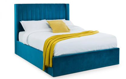 DARNALL OTTOMAN STORAGE BED FRAME HIGH HEADBOARD