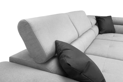 Anton Sofabed Black/Grey Right Hand Facing Corner Brand: Darnall Furniture